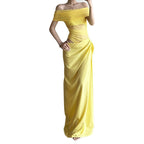 Damen elegantes Abendkleid mit schmalem Schnitt und transparenten Einsätzen R&B