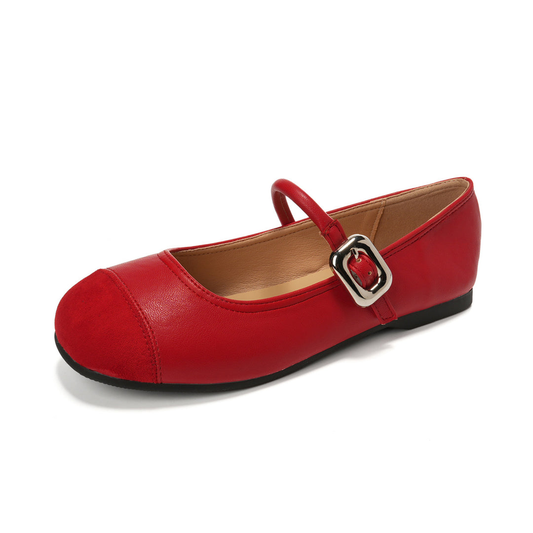 Damen Ballerinas mit dekorativem Riemchen und hochwertiger Metallakzent R&B
