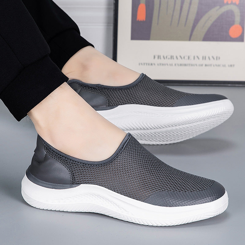 Damen Slip-On Freizeitschuhe mit atmungsaktivem Mesh-Obermaterial R&B