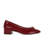 Damen Ballerinas mit feinem Schleifendetail und hochglänzender Oberfläche