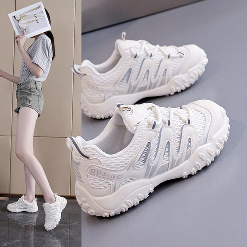 Damen Sportliche Freizeitschuhe mit atmungsaktiver Mesh-Oberfläche R&B