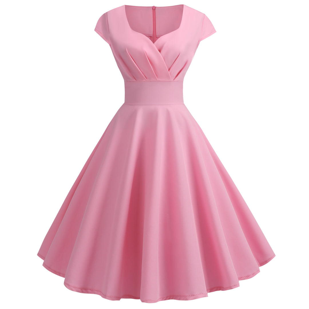 Damen A-Linien Kleid mit elegantem Taillenschnitt und schwingendem Saum R&B