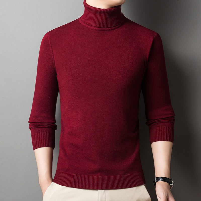 Herren figurbetonter Pullover mit Rollkragen R&B