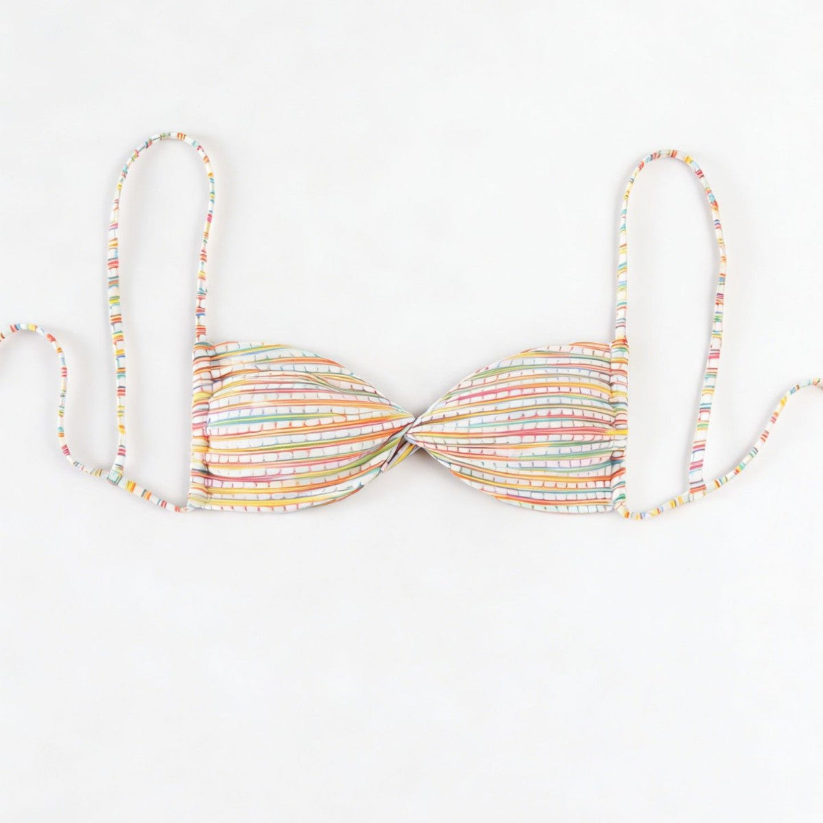 Damen Bandeau-Bikini mit bunten Perlendetails R&B