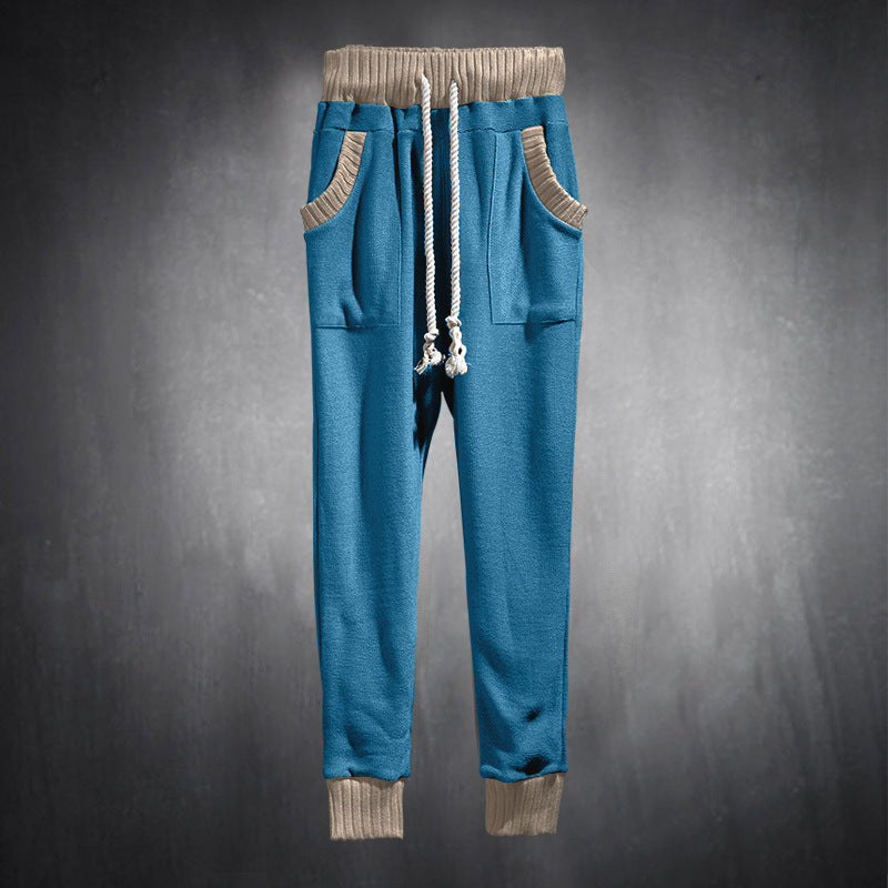 Herren Sportliche Jogginghose mit bequemen seitlichen Eingrifftaschen und elastischem Bund R&B