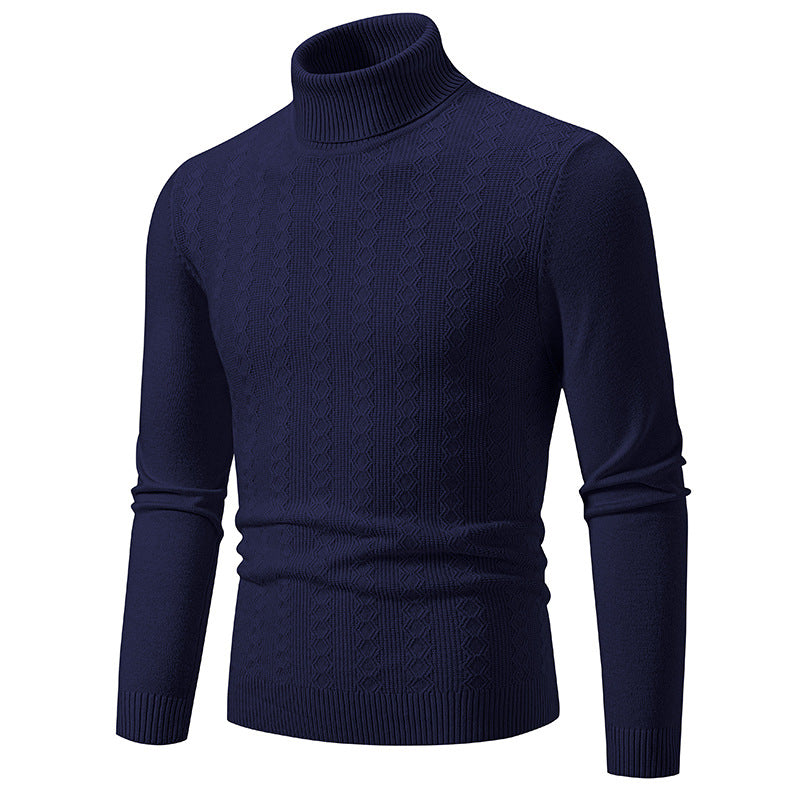 Herren Komfortabler Rollkragenpullover mit strukturiertem Design und hochwertiger Baumwolle R&B