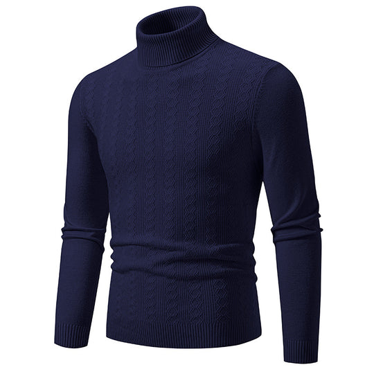 Herren Komfortabler Rollkragenpullover mit strukturiertem Design und hochwertiger Baumwolle R&B