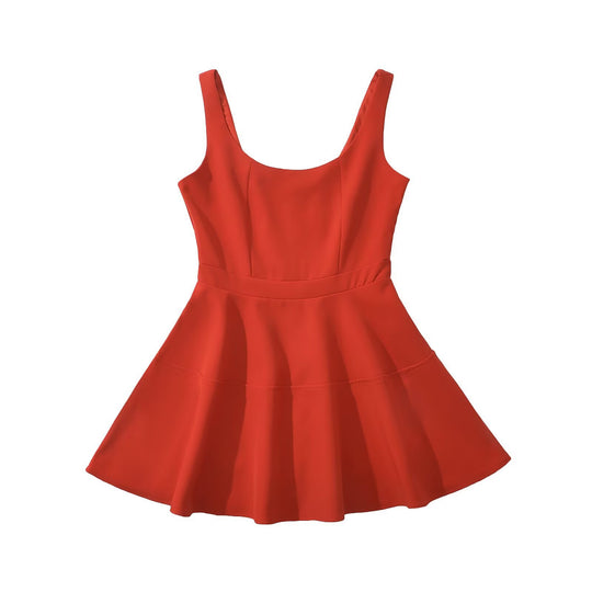 Damen schwingendes Kleid mit elegantem A-Linien-Schnitt R&B