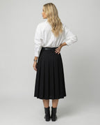 Elegante weiße Damen Bluse im schicken koreanischen Stil für Herbst