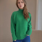 Damen Rollkragenpullover mit strukturiertem Design und Glitzerakzenten R&B