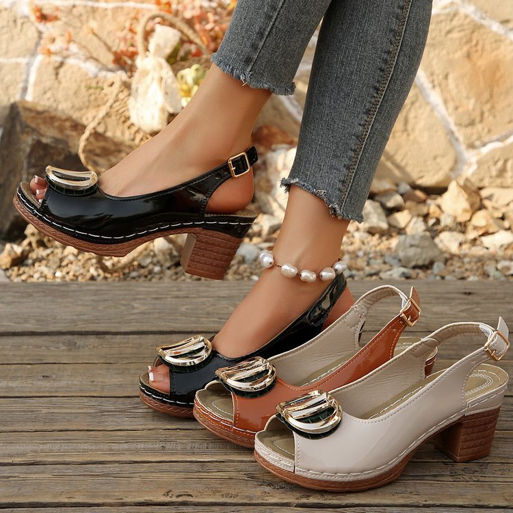 Damen Slingpumps mit eleganter Schnalle R&B