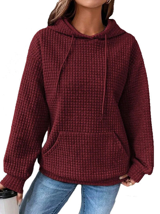 Damen Kapuzensweatshirt mit strukturiertem Design R&B
