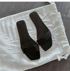 Damen Elegante und moderne Slides mit breitem Riemen R&B