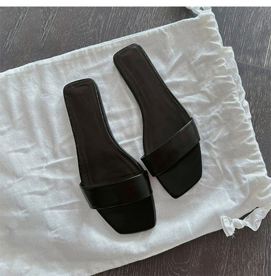 Damen Elegante und moderne Slides mit breitem Riemen R&B