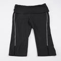 Damen Sportliche Capri-Hosen mit hohem Bund und seitlichem Reißverschluss R&B