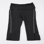 Damen Sportliche Capri-Hosen mit hohem Bund und seitlichem Reißverschluss R&B