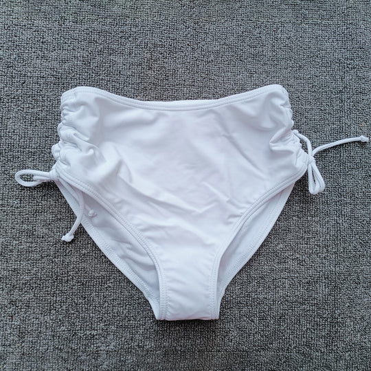 Damen Hochgeschnittene Bikinihose mit Raffung R&B
