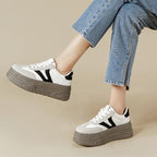 Damen Sportliche Plateau-Sneaker mit komfortabler Dämpfung und modernem Design R&B