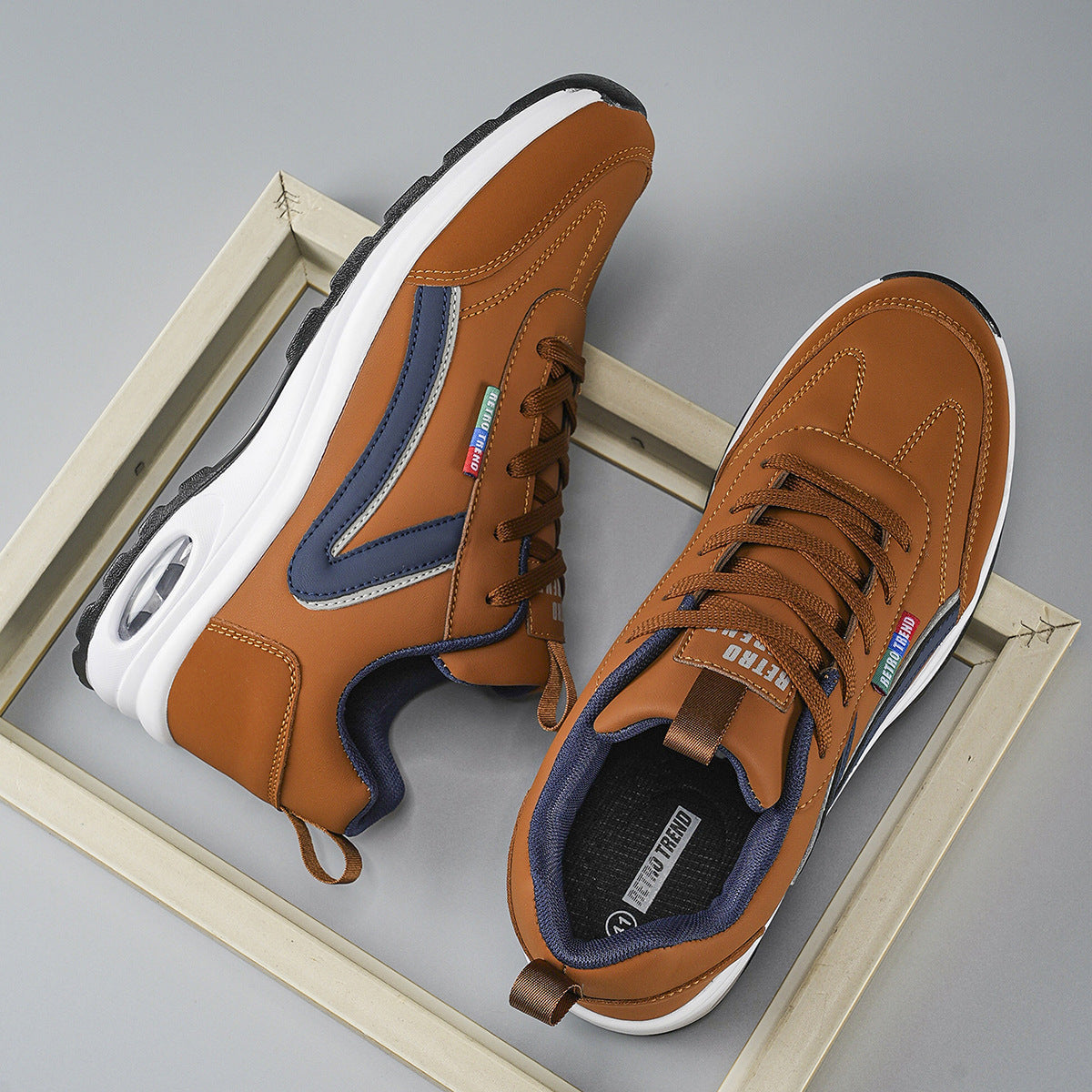 Damen Lässige Sneakers mit stoßdämpfendem Sohlenprofil und ergonomischem Design R&B