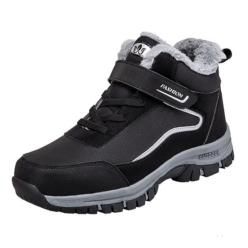 Damen Warm gefütterte Outdoor-Wanderschuhe mit verstellbarem Klettverschluss R&B