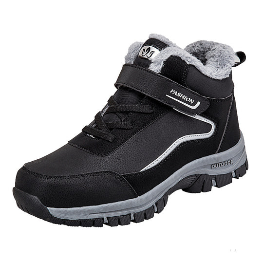 Damen Warm gefütterte Outdoor-Wanderschuhe mit verstellbarem Klettverschluss R&B