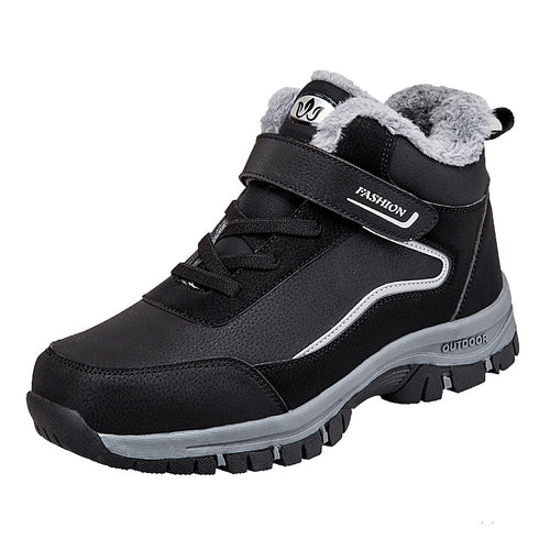 Damen Warm gefütterte Outdoor-Wanderschuhe mit verstellbarem Klettverschluss R&B