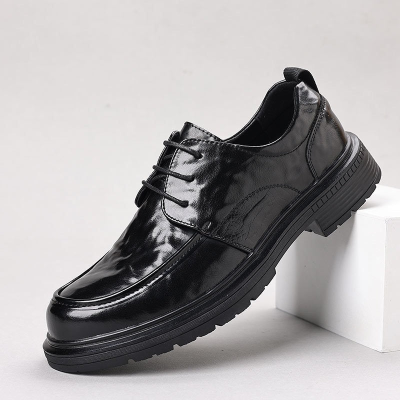Herren Elegante Schnürschuhe mit edlem Glanz und rutschfester Sohle