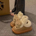Damen Flauschige Hausschuhe mit niedlichem Tierdesign R&B