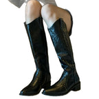 Damen Cowboy-Stiefel mit dekorativen Nieten R&B
