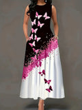 Damen Maxikleid mit floralem Motiv und praktischen Taschen R&B