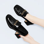 Damen Elegante und bequeme Absatzschuhe mit modischem Riemen R&B