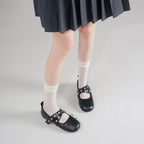 Damen Ballerinas mit modischem Schnallen- und Schleifendetail R&B