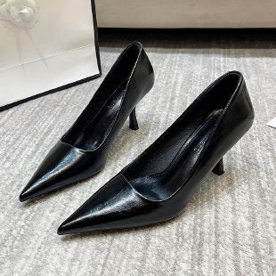 Damen elegante Stiletto-Pumps mit spitzem Zehenbereich R&B