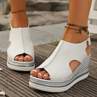 Damen Plattform Sandalen R&B