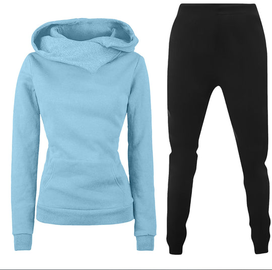 Damen Kapuzenpullover und Sporthose Kombination R&B