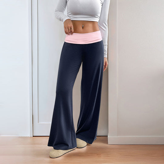 Damen Sportliche Freizeithose mit weitem Bein R&B