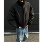 Herren stylische Bomberjacke mit elastischen Bündchen und weichem Innenfutter