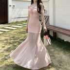 Damen Elegantes Maxikleid mit raffinierten Rüschendetails R&B