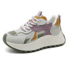 Damen Sportliche Plateau-Sneaker mit trendiger FarbgR&Bung und dämpfender Sohle R&B