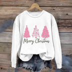 Damen gemütlicher Christmas Sweatshirt mit festlichem Print