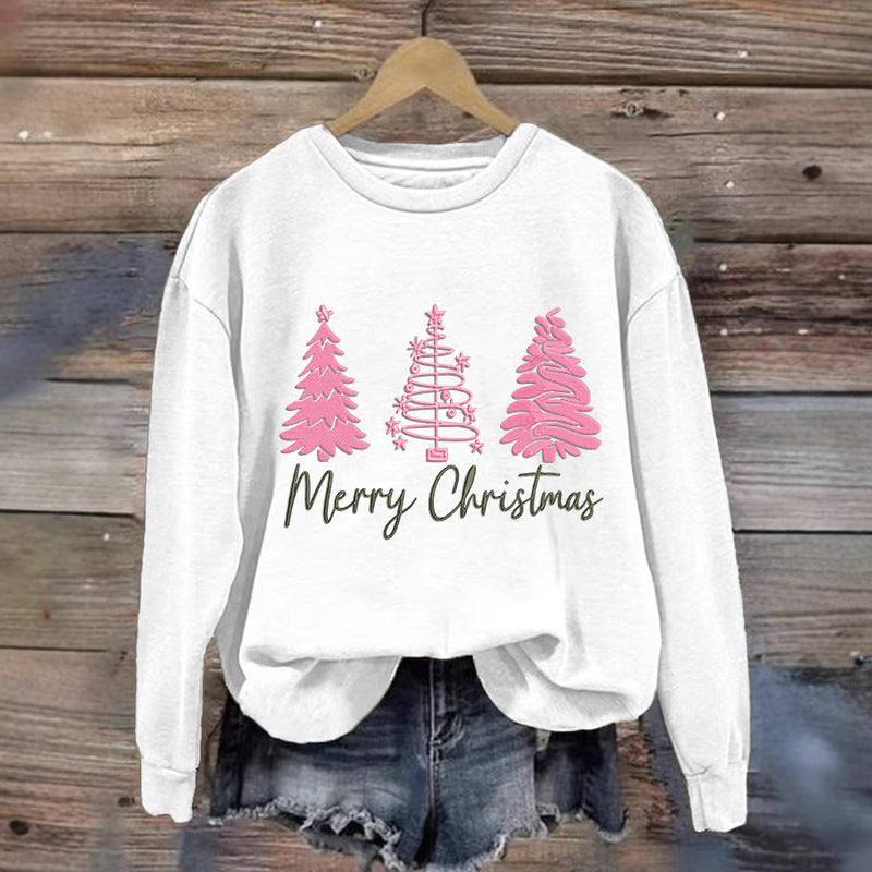 Damen gemütlicher Christmas Sweatshirt mit festlichem Print