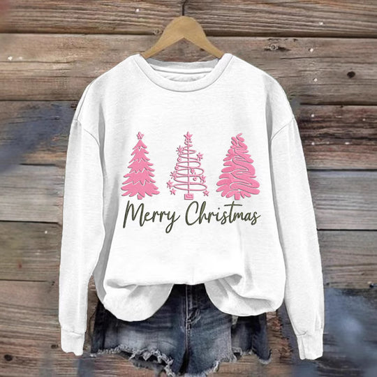 Damen gemütlicher Christmas Sweatshirt mit festlichem Print R&B
