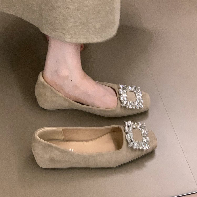 Damen Ballerinas mit funkelndem Schmuckdetail und bequemer Sohle R&B