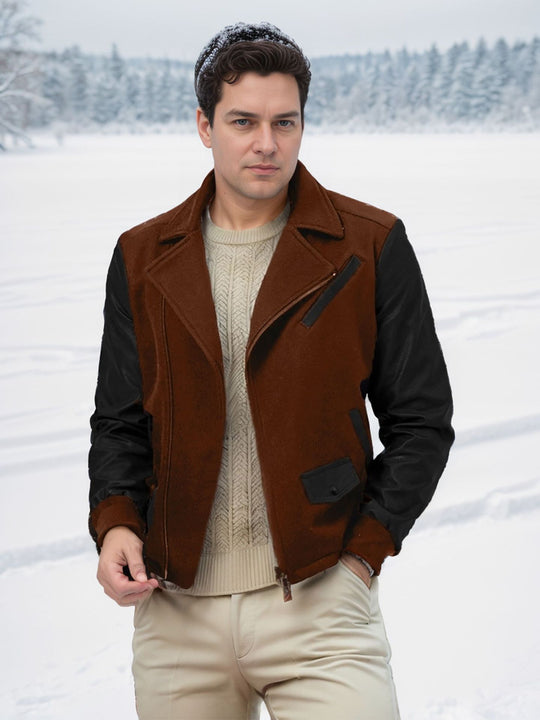 Herren stylische Winterjacke R&B