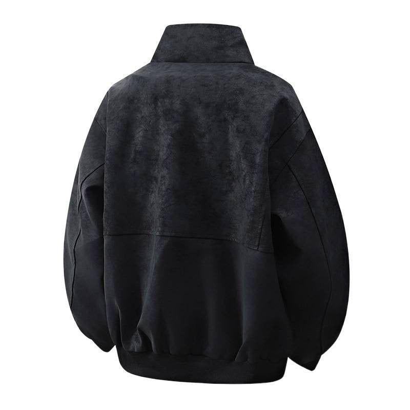 Damen Designer Übergangsjacke mit hohem Kragen und praktischen Reißverschlusstaschen R&B