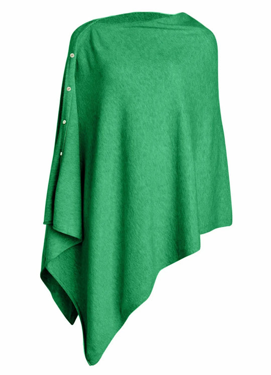 Damen vielseitiger Poncho aus hochwertiger Materialmischung R&B