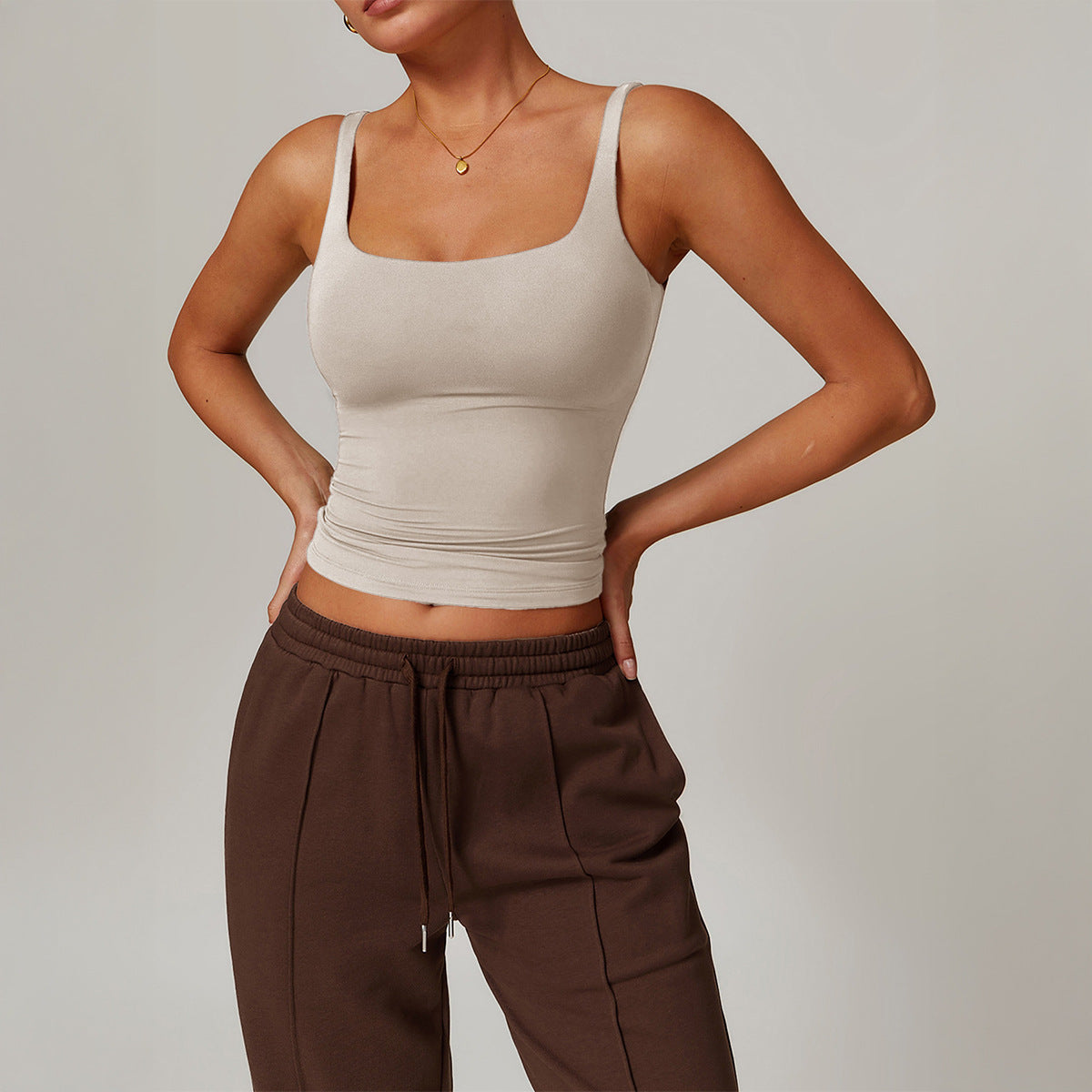 Damen enganliegendes Trägershirt R&B