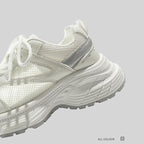 Damen Lauf-Sneaker mit atmungsaktivem Mesh-Obermaterial und stoßdämpfender Sohle
