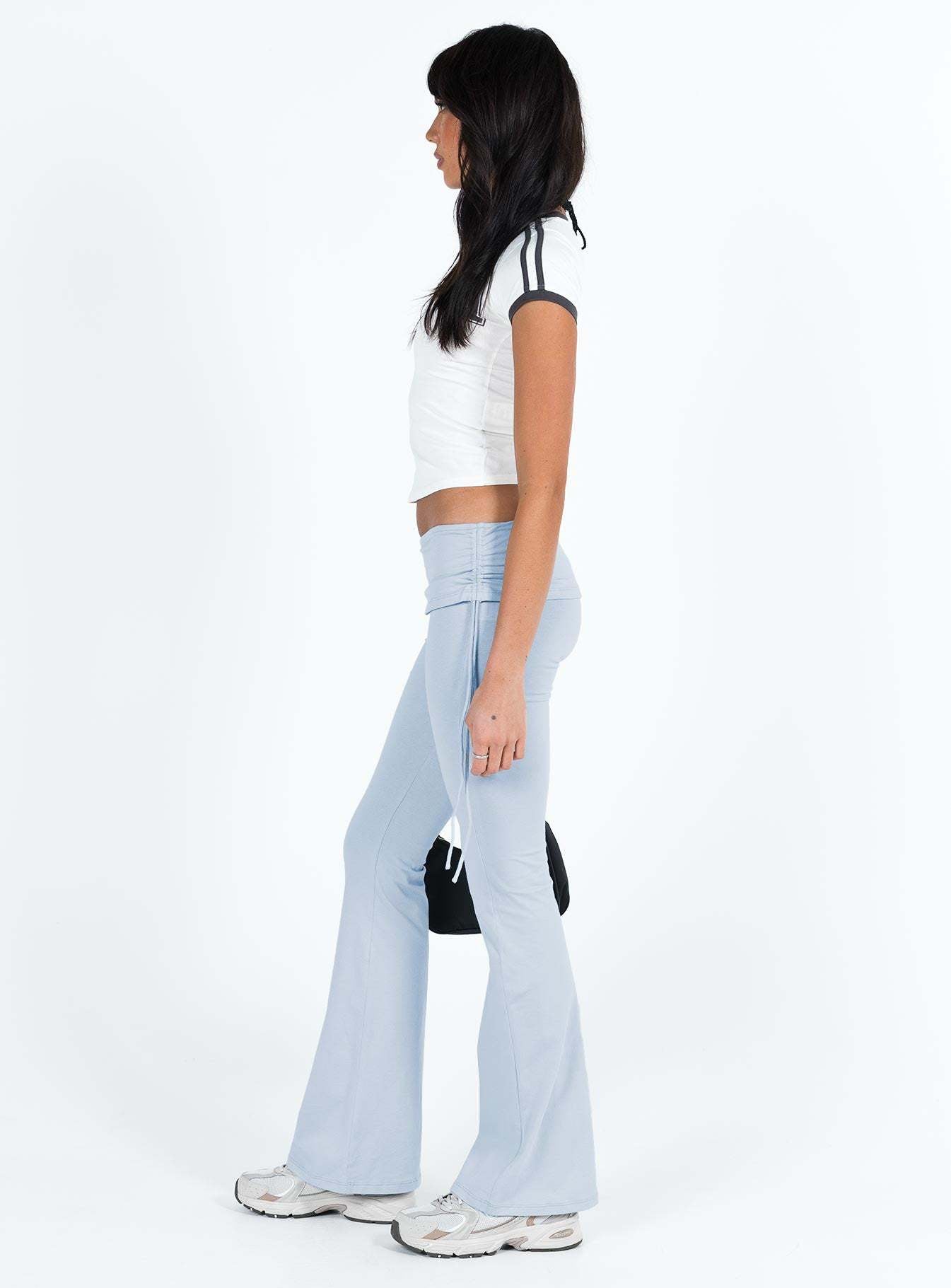 Damen Bootcut-Leggings mit hoher Taille und elastischem Bund R&B