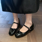 Damen Ballerinas mit praktischem Riemchen und modischem Glanzverschluss EB